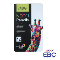 BRUSTRO Neon Pencils Set of 12